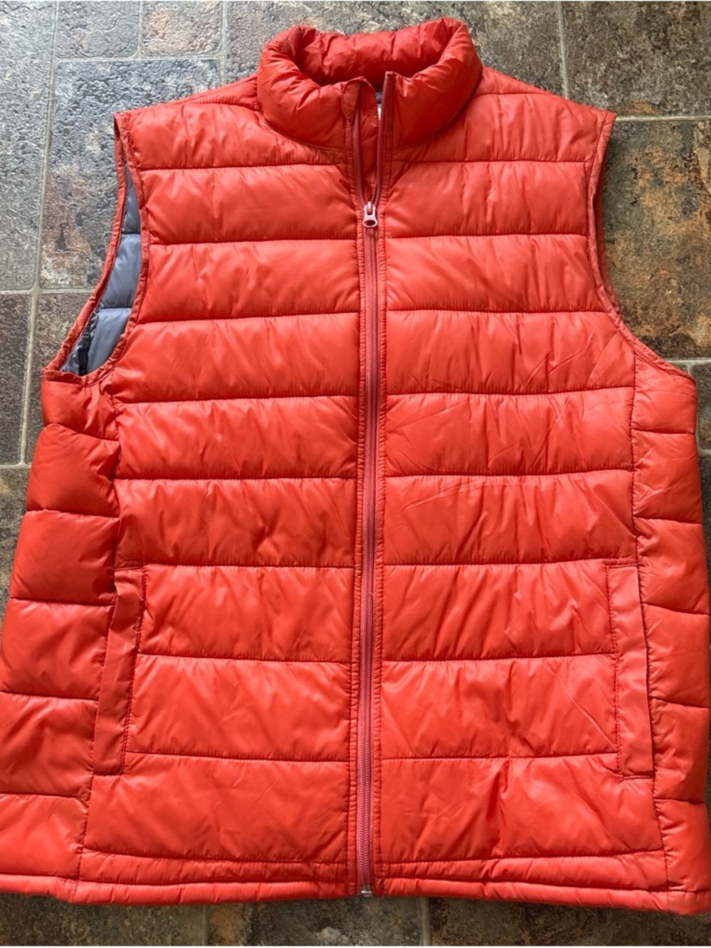 Sonoma Orange Quilted Puffer Vest